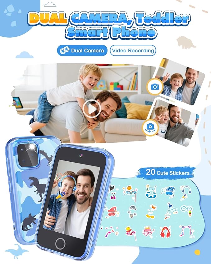 Video Walkie Talkies for Kids+ 3.5" Kids Smart Phone