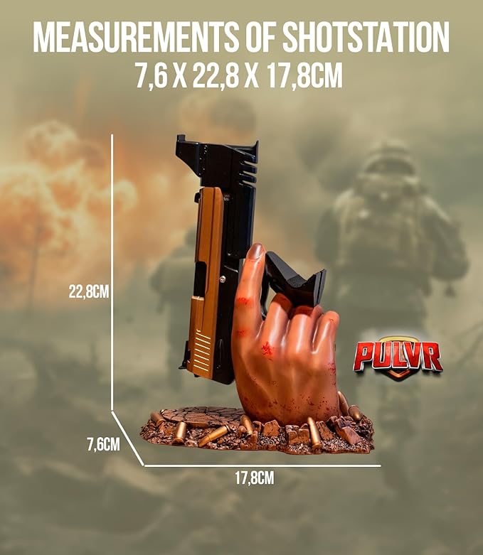 Exclusive Gaming Controller Holder & Headset stand figure for GTA VI and Call of Duty and Fortnite Gaming Room Decor | Staff Room accessories For PC PlayStation & Xbox | Shooter Decor | Present For Gamers Adults Kids Accessories