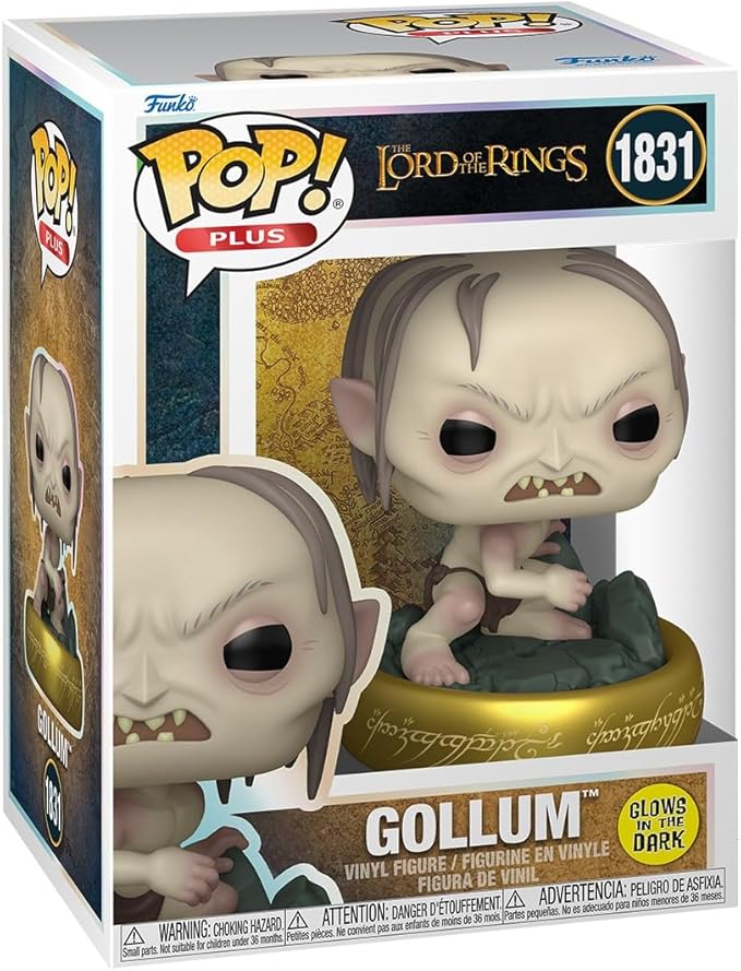 Funko Pop! Plus: The Lord of The Rings - Gollum - Glow in The Dark - Collectable Vinyl Figure - Gift Idea - Official Merchandise - Toys for Kids & Adults - TV Fans - Model Figure for Collectors