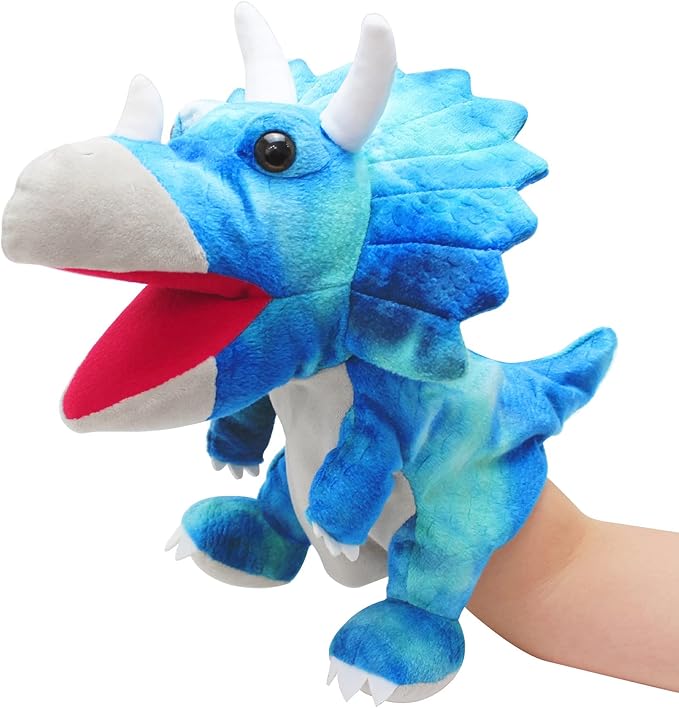 Dinosaur Hand Puppets for Kids, Hand Puppet Dinosaur Toys Puppets Dinosaur Plush Puppet Stuffed Puppet Story Toys Finger Puppets Dinosaur Toys for Kids
