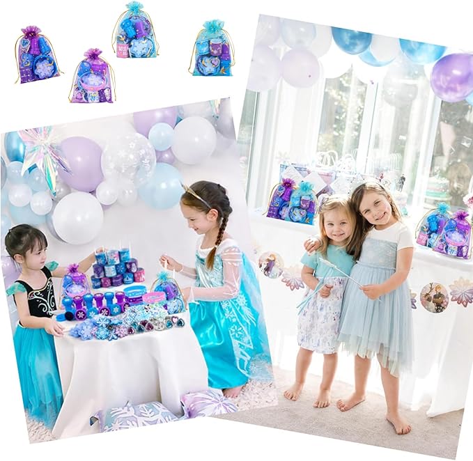 Frozen Party Favors, Princess Frozen Birthday Party Supplies Goodie Bag Stuffers for Girl Kids Party Favors Pinata Prizes