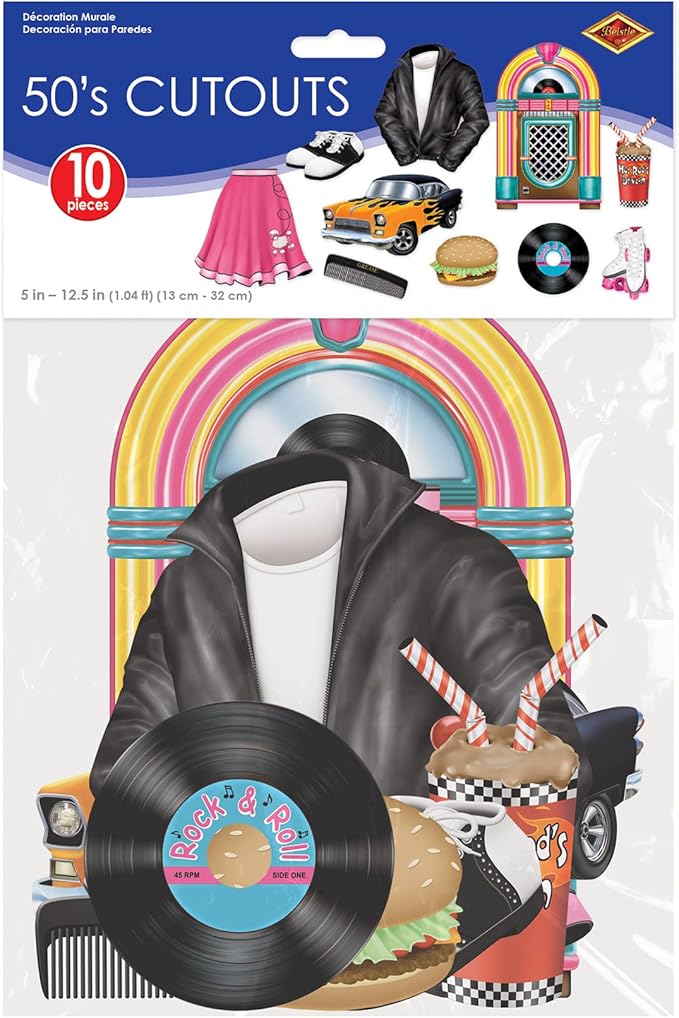 Beistle 50's Cutouts Party Accessory