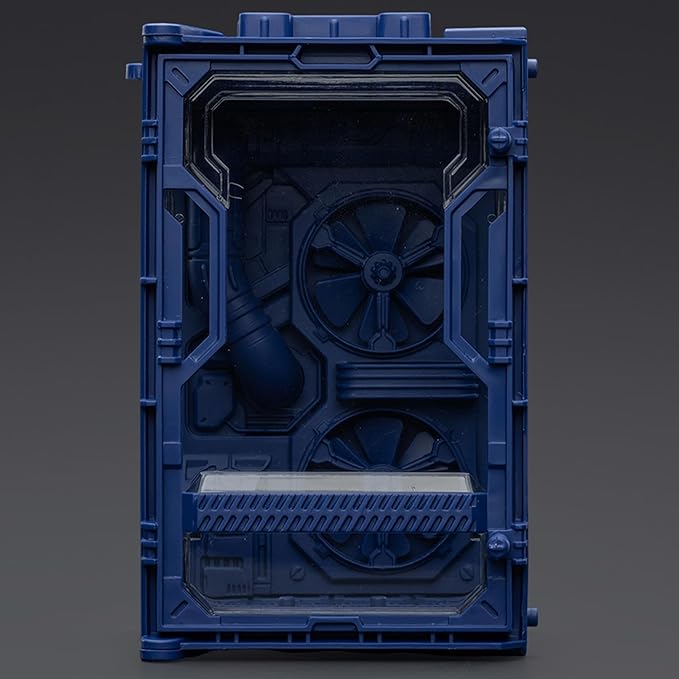 JOYTOY 5'' Display Box,Action Figures Display Case - Individual Soldier Hangar Display Case - Abyssal Blue A - Dustproof Collectibles Box Ages 15+