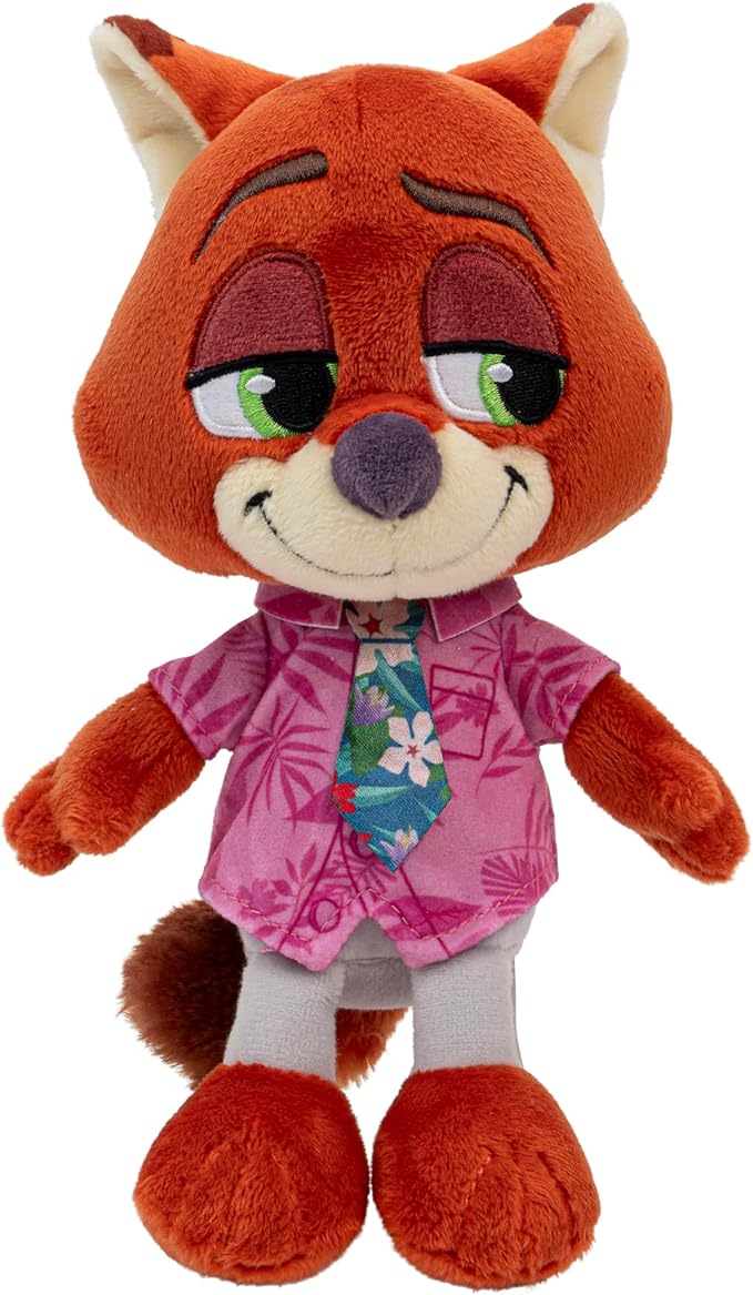 Disney’s Zootopia 2 8” Plush Nick Wilde - Stuffed Animal Movie Toys for Kids and Collectors - Suitable for Ages 3+