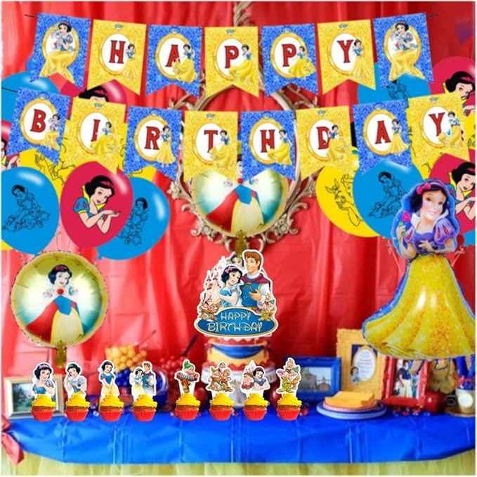 25Pcs White of Snow Cake Decorations with 24pcs Cupcake Toppers 1pcs Cake Topper for Girls Birthday Party Supplies