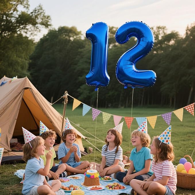 40 Inch Navy blue Number 21 Digital Balloon,Jumbo Mylar Foil Helium Balloon for 21 Balloons for Birthday Party,Wedding Anniversary Party Decorations