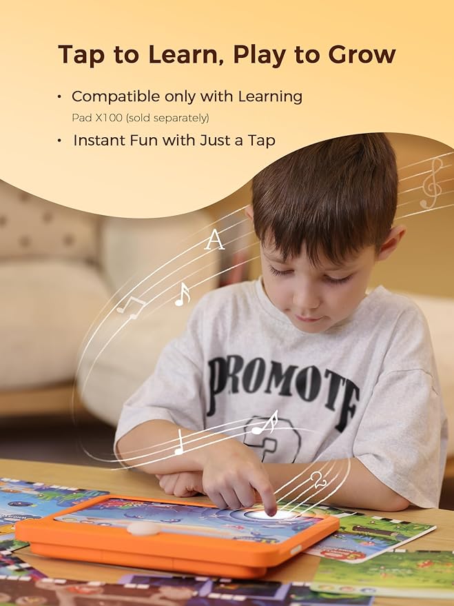 Think Academy My First Joy of Learning - Kids Learning Card 116 Pages Themes Double-Sided Learning Card for Learning Pad X100 Boys Girls Aged 3 4 5 6 Year Old