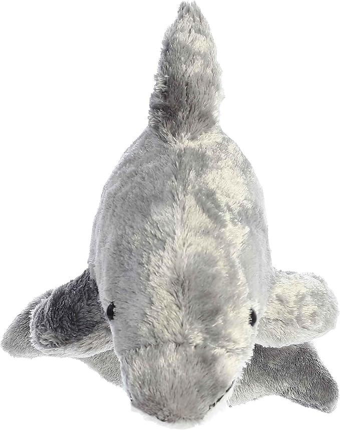 Aurora® Adorable Mini Flopsie™ Dorsey™ Stuffed Animal - Mini Companions Ready for Playful Adventures - for Kids All Ages, Toddlers, Adults, and Families - Gray 9 Inches