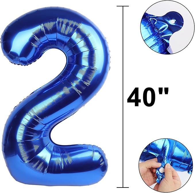 40 Inch Navy blue Number 21 Digital Balloon,Jumbo Mylar Foil Helium Balloon for 21 Balloons for Birthday Party,Wedding Anniversary Party Decorations