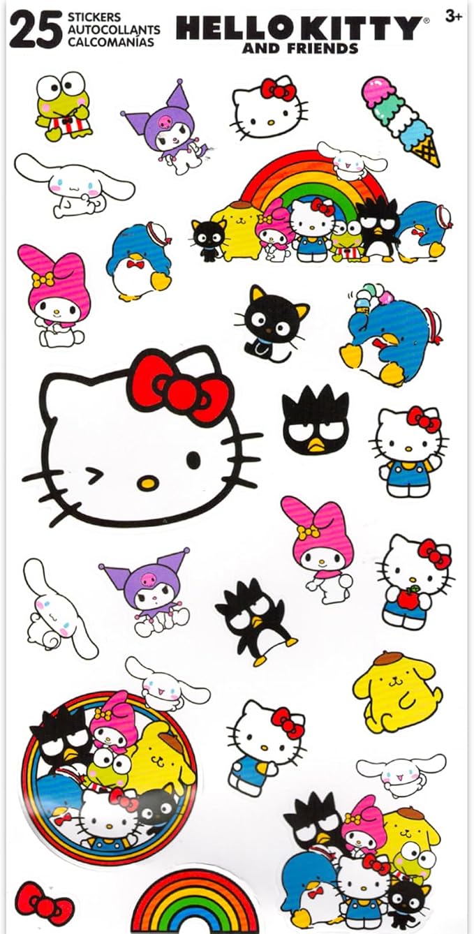 Hello Kitty Pens Party Favors Set - Bundle with 12 Hello Kitty and Friends Pens Plus Stickers, More | Sanrio Party Supplies for Girls
