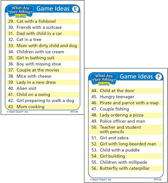 Super Duper Publications | What are They Asking? Fun Deck Flash Cards | Educational Learning Resource for Children