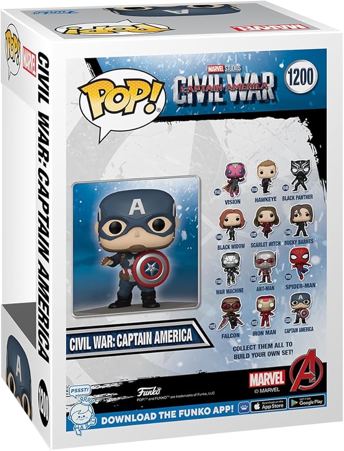 Funko POP! Marvel: Civil War Build A Scene - Captain America - Collectable Vinyl Figure - Gift Idea - Official Merchandise - for Kids & Adults - Movies Fans