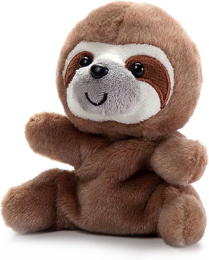 The Petting Zoo Sloth Stuffed Animal Plushie, Gifts for Kids, Nuggetz Wildlife Animals, Sloth Plush Toy, 6 inches
