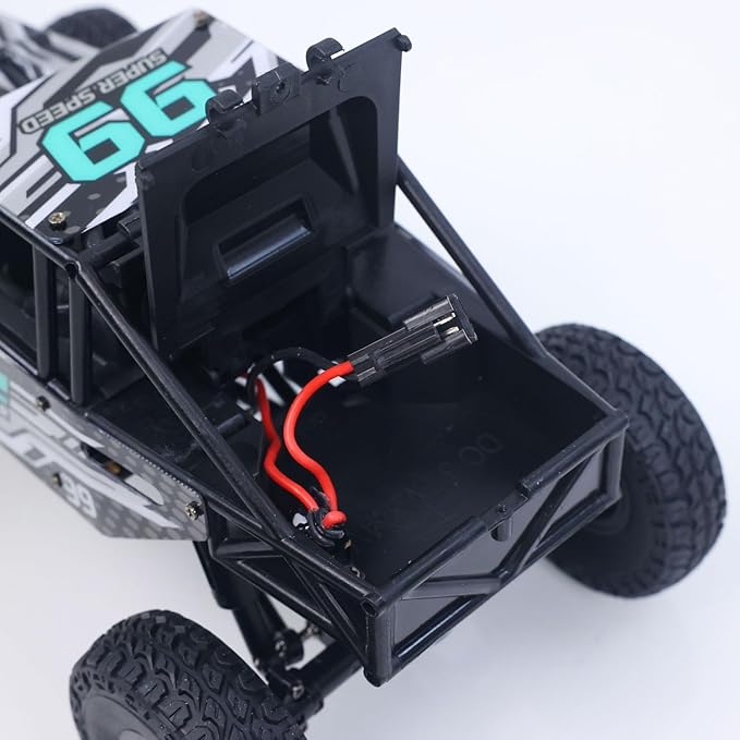LDRC Ld18499 1/18 2.4G RC Climbing Car 4 * 4 Remote Control Vehicle 280 Brushed Motor Esc Ready to Go Battery Servo USB Charge Hobby Grade Model for Adult Hobby(Blue)