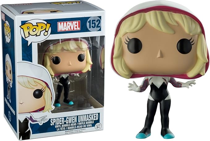 Funko - BOBUGT899 - Collectible Figure - Marvel - Pop Vinyl - 152 Spider-Gwen Without Mask