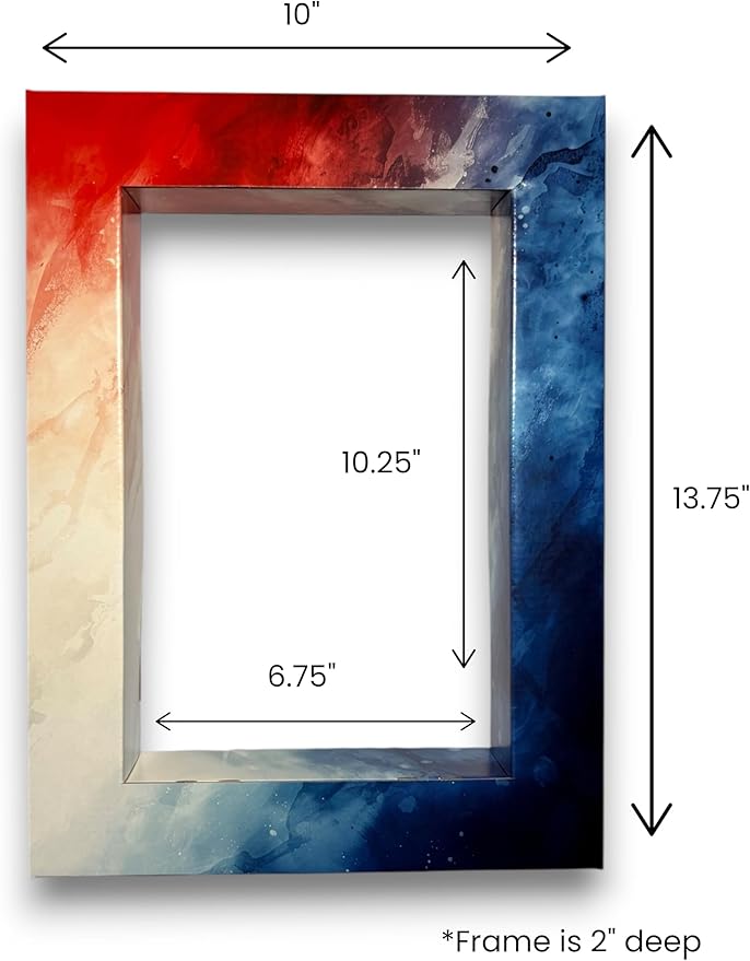 Fire and Ice Shadowbox Frames – USA Made Showcase for Figurines, Collectibles, Comic Books, Actions Figures, Toys – Lightweight & Durable Corrugated Display Case with Optional Shelves (2 Pack)