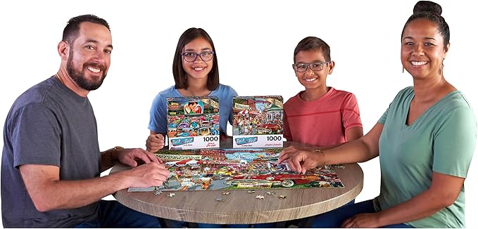 RoseArt - Back to The Past - Hometown Celebration - 1000 Piece Jigsaw Puzzle for Adults