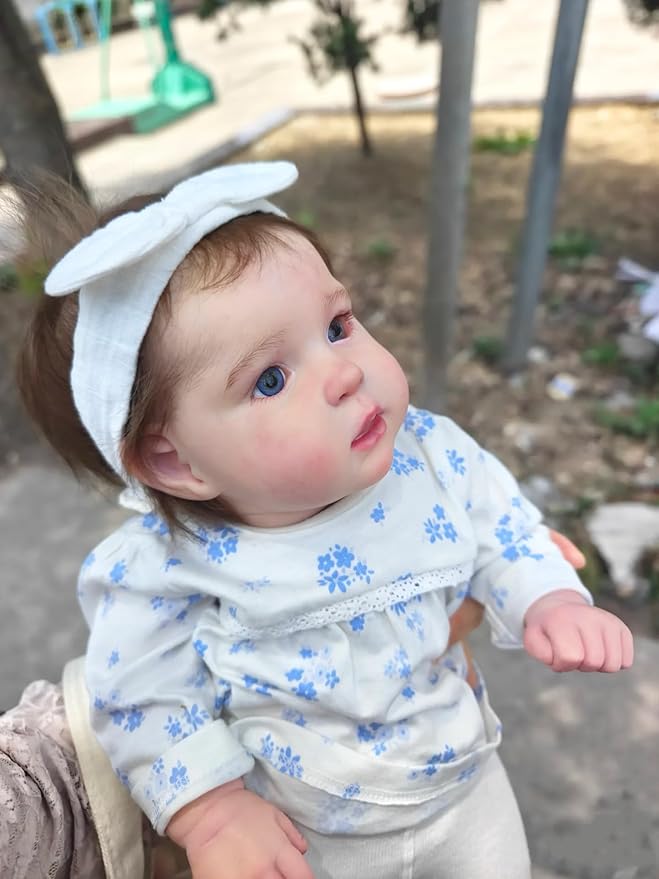 Lifelike Reborn Baby Dolls Girls 20 Inch Soft Body Realistic Handmade Real Life Baby Dolls That Look Real Newborn Girl Baby Doll with Clothes Accessories Toy Xmas Birthday Gifts for Kids