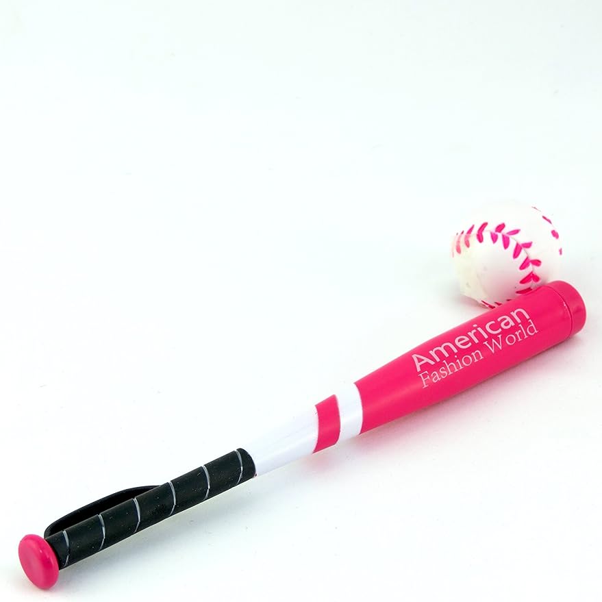 Hot Pink Baseball Uniform with Baseball Bat, Helmet, and Shoes (Doll Not Included) | 18 Inch Doll Clothes