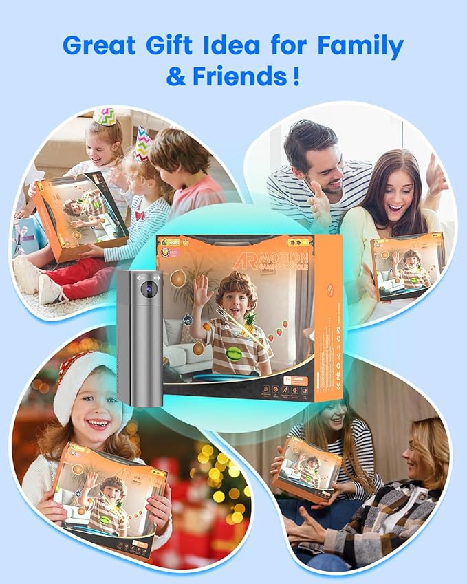 Motion Video Game Console for Kids & Adults, Plug & Play AR Camera Games for TV, for Indoor Physical Play & Interactive Family Fun. Great for Family Game Night, Playtime, and Playdates