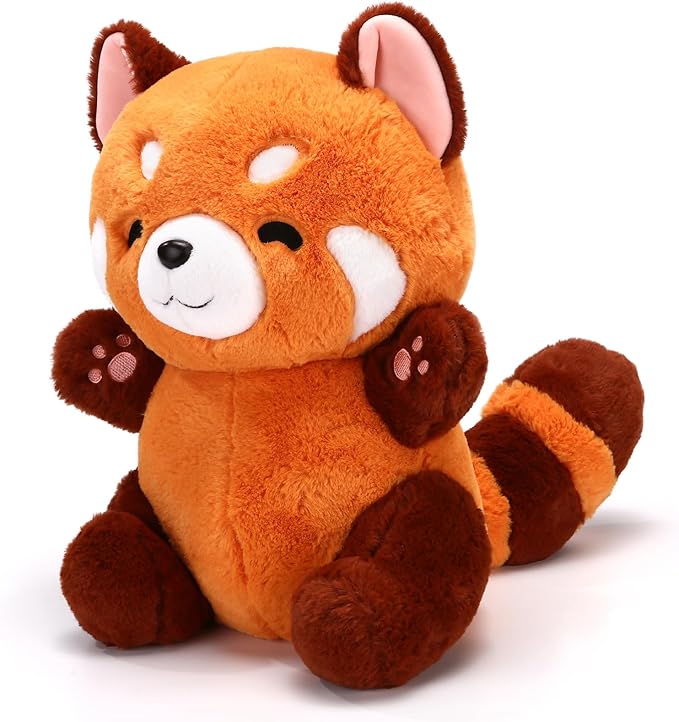Red Panda Stuffed Animal Cute Red Panda Plush Toy Panda Plushie Christmas Birthday Valentine's Day Gift for Girlfriend Kids Birthday 13.7" Stuffed