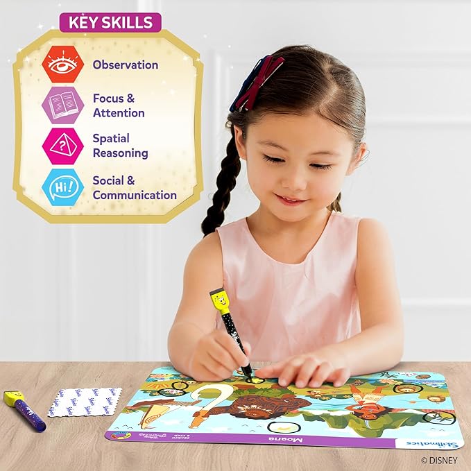 Skillmatics Search & Find Disney Princess Educational Game - Reusable Preschool Learning Activity, Perfect for Toddlers & Kids Who Love Toys, Art & Crafts, Easter Gift for Boys & Girls Ages 3, 4, 5, 6