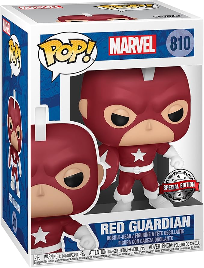 Funko Pop Marvel: Year of The Shield - Red Guardian Vinyl Bobblehead - Marvel Comics - Amazon Exclusive - Collectable Vinyl Figure - Gift Idea - Official Merchandise - Toys for Kids & Adults
