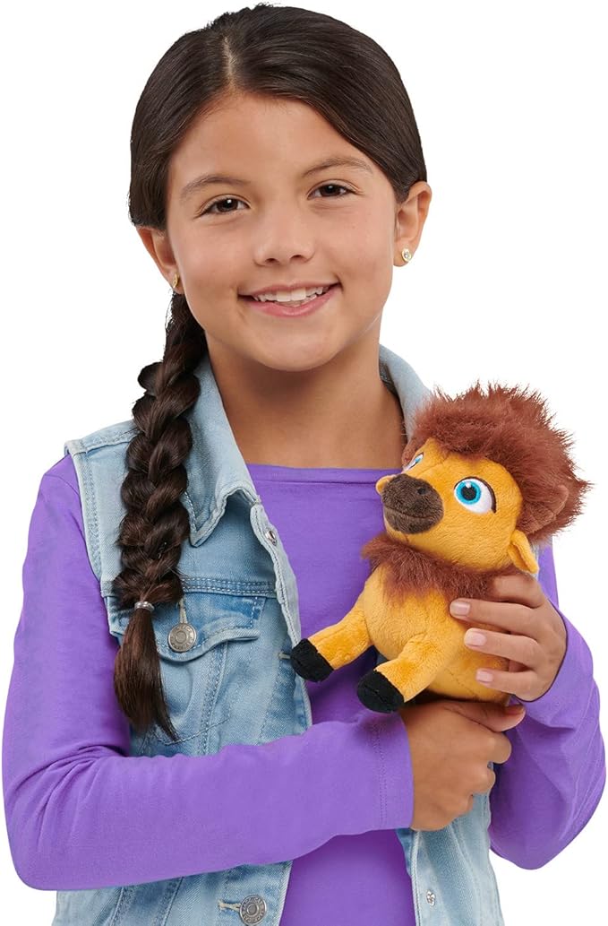 Netflix Ridley Jones 8-Inch Collectible Plush Stuffed Animal, Fred, Bison, Soft Plushie, Kids Toys for Ages 3 Up by Just Play
