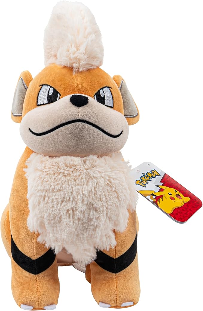 Pokemon Growlithe Plush - 12-Inch Soft Plush with Authentic Details