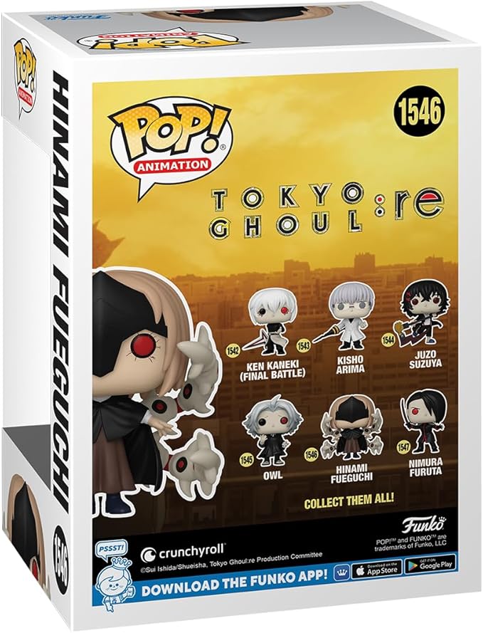 Funko POP! Animation: Tokyo Ghoul: Re - Hinami Fueguchi - 1/6 Odds for Rare Chase Variant - Collectable Vinyl Figure - Gift Idea - Official Merchandise - for Kids & Adults - Anime Fans