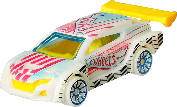 Hot Wheels Toy Monster Trucks 10-Pack of Glow-in-The-Dark 1:64 Scale Vehicles, GITD Set of 5 Trucks & 5 Cars, Play Vehicles for Kids & Collectors