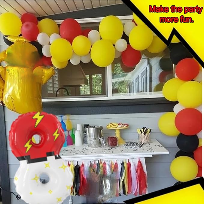 40 Inch Giant Red and White Cartoon Theme Number Foil Balloons - Large Number 8 Balloons Animation for Kids' Birthday Anniversary Party Decorations Supplies (Numbers 0-9 Available)