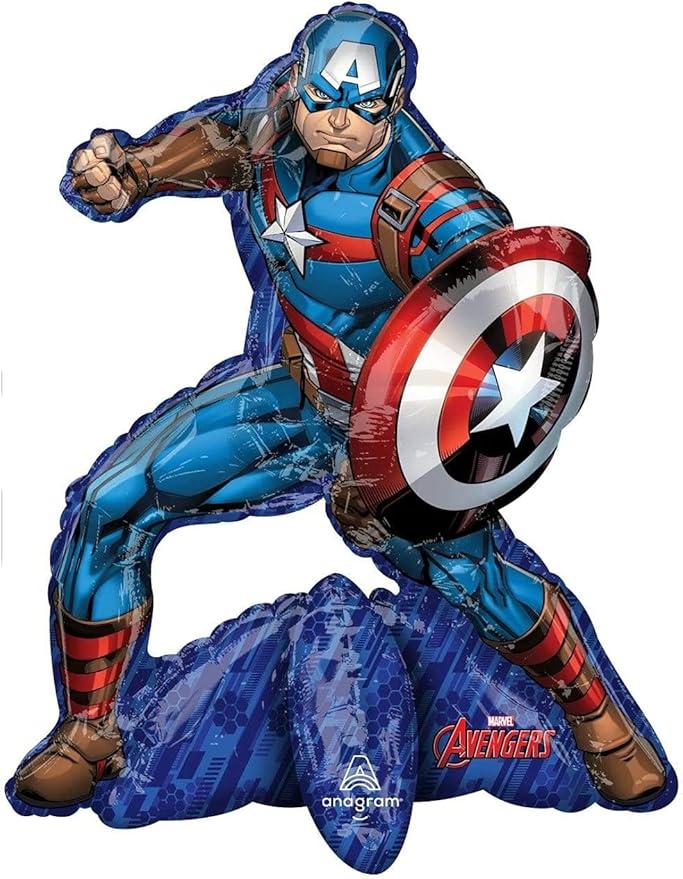 Anagram/MD 26" Avengers Captain America Birthday Party Decoration Supply Multi-Balloon Mylar Foil Air-Fill Balloon