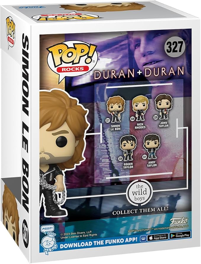 Funko POP! Rocks: Duran Duran - Wild Boys Simon Le Bon - Collectable Vinyl Figure - Gift Idea - Official Merchandise - for Kids & Adults - Music Fans - Model Figure for Collectors and Display