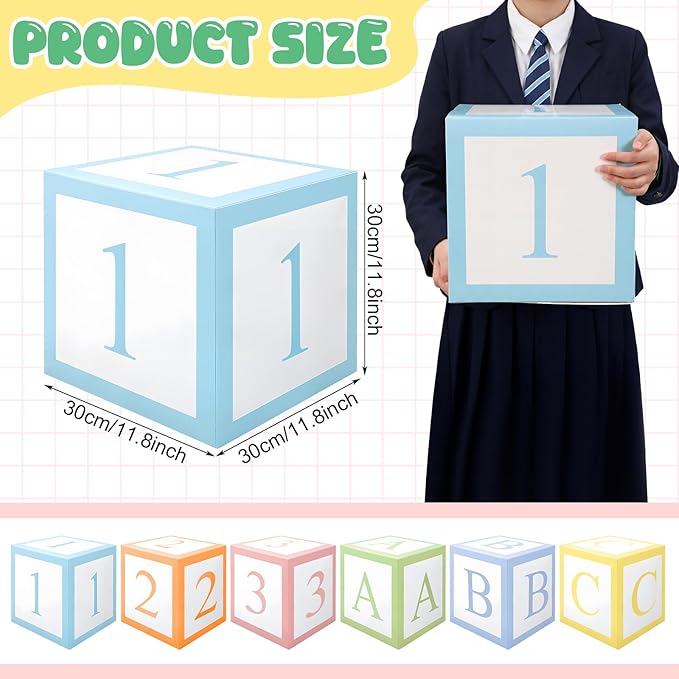 Moukeren 23 Pcs Large English Teacher Party Decor Kit Backdrop, 12 Cutouts, 4 Pencil Balloons 6 ABC Paper Blocks for Cartoon Girls Birthday Party Supplies Cartoon Themed Events
