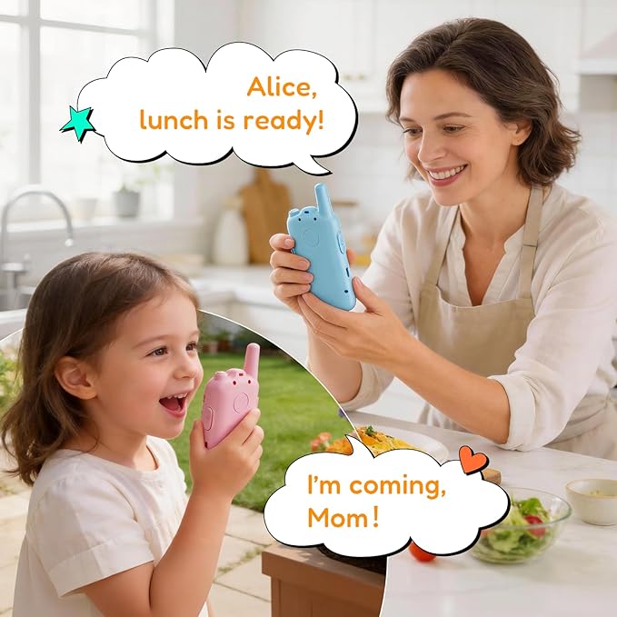 Video Walkie Talkies for Kids: Rechargeable Walkie Talkies with Camera & Screen, Handheld Video Intercom for Kids Boys Girls, Outdoor Toys Gifts for Ages 3-12 ﻿
