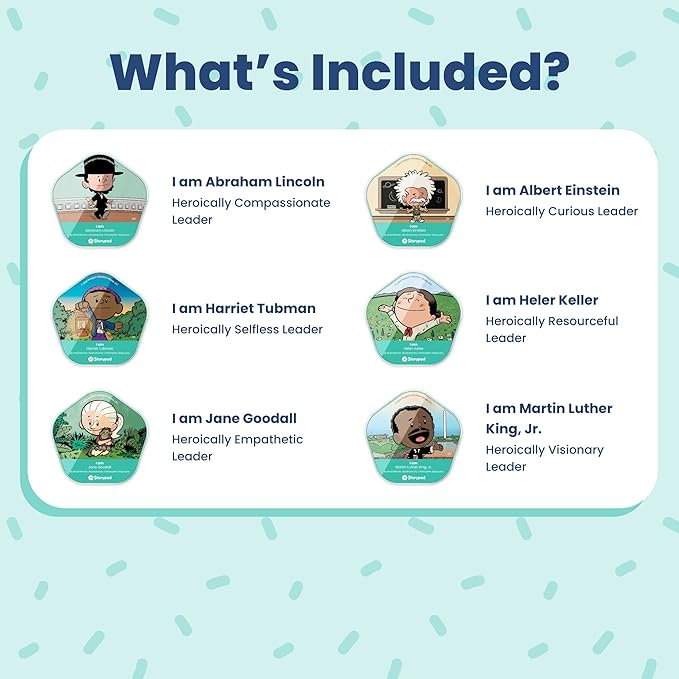 Storypod Tokens | Ordinary People Change The World Collection | Collectible Educational Tokens for The Screen Free Audio Learning System for Kids, Toddlers, Children | SEL & Interactive Fun