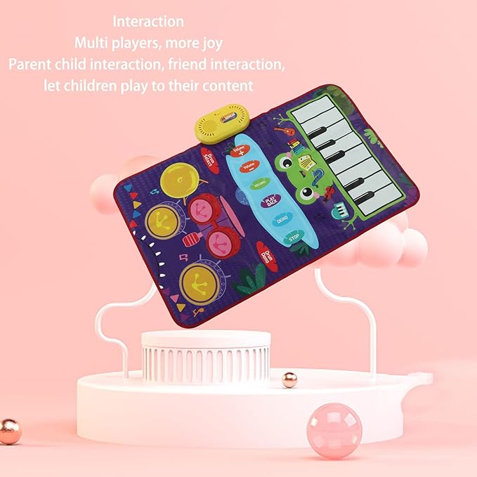 DAN&DRE Children's Music Mat Jazz Drum Dance Blanket Piano Keyboard Touch Mat Music Learning Toy