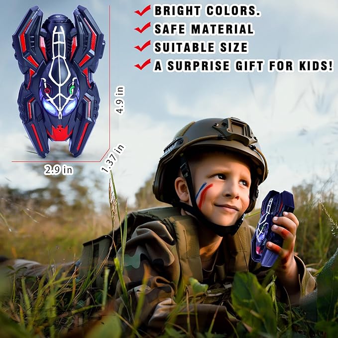 Spiders Walkie Talkies for Boys Toys|Girls Toddlers Walkie Talkies Age 3-8 Year Old|Camping Gear Outdoor Hiking Newsletter|Long Distance Wireless Telephone Receiver for 3-5 4-8 Year Old Kids Gifts