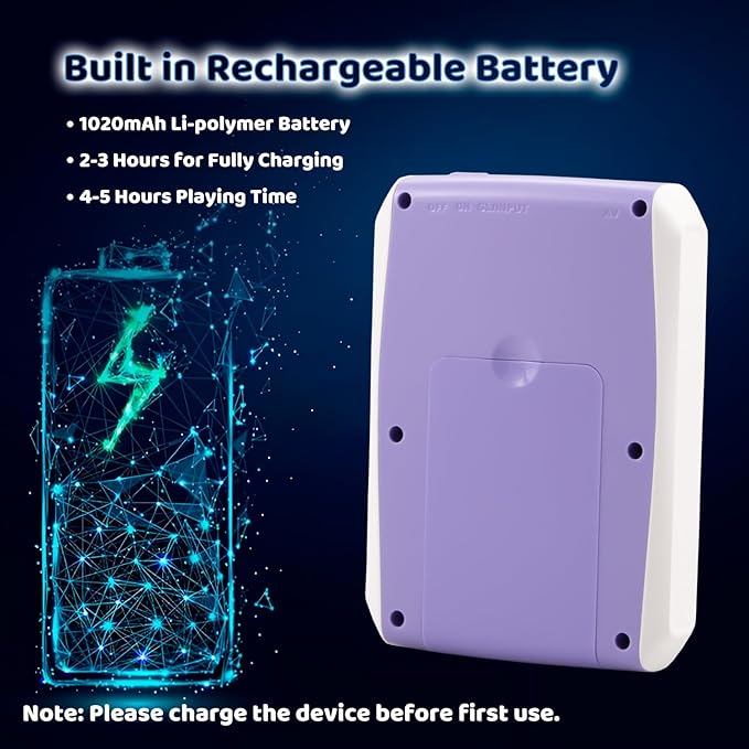 Kid Mini Handheld Retro Games Console Built in 666 Classic Games, Portable Handheld Video Games Console, 3 Inch Screen, 1020mAh Battery, Christmas Birthday Present Game Player for Boy Girl