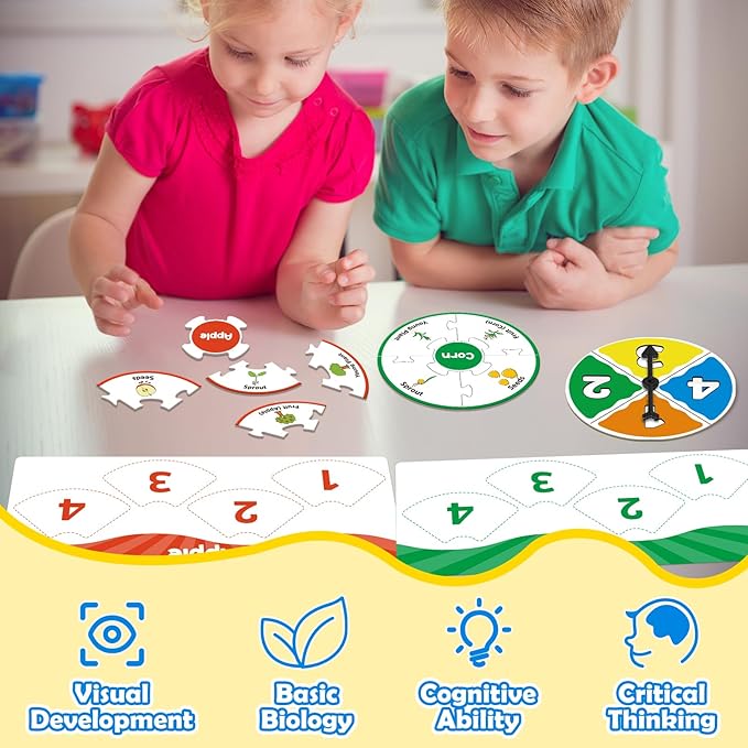 Life Cycle Toys for Kids, Toddler Puzzles, Preschool Science Kits for Kids 3-5, Kindergarten Learning Activities, Learning Education Toys, PreK Classroom Essentials, Homeschool Supplies