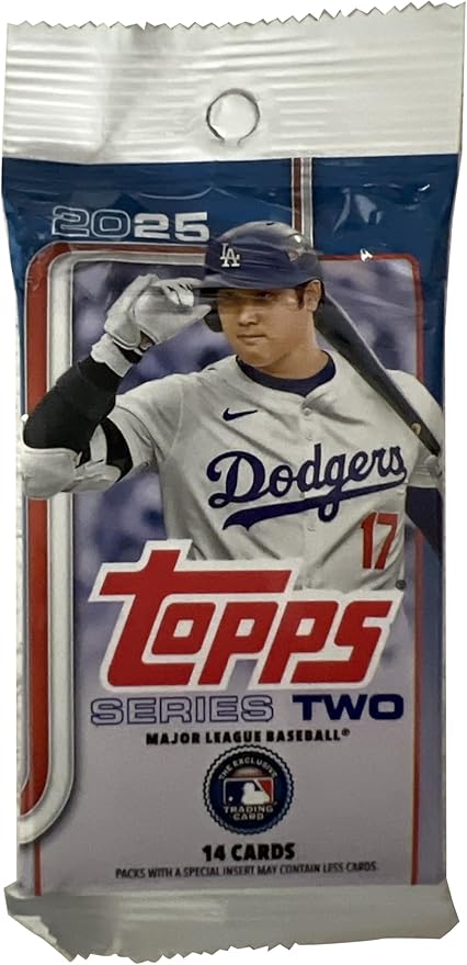 Topps 2025 Series 2 Baseball Trading Card Pack (14 Cards)