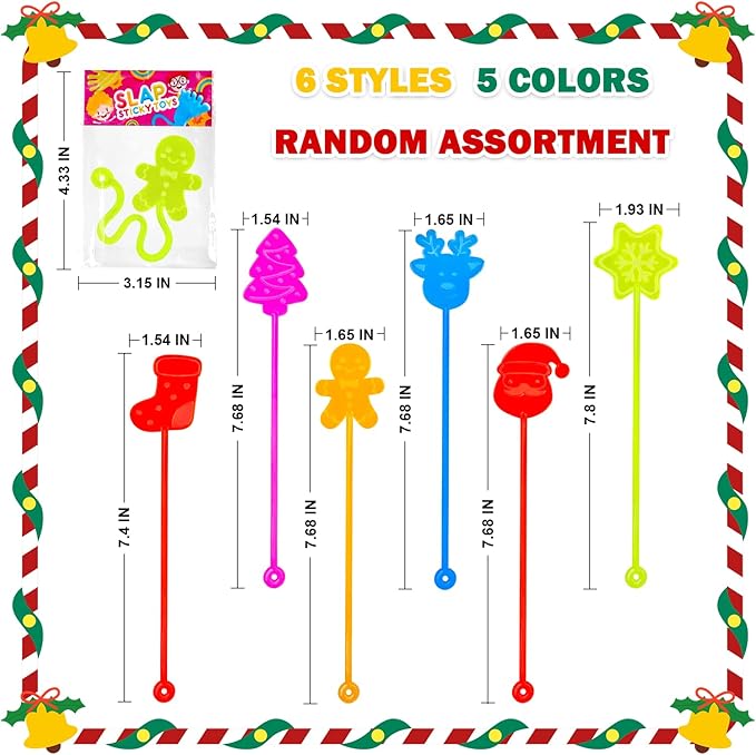 Easter Basket Goodie Bag Stuffers for Kids 36 PCS, Holiday Sticky Hands Party Favors Supplies Toys Gifts for Toddlers, Small Non Candy Treat Bag Fillers, Class Games Activities Prizes for Boys Girls
