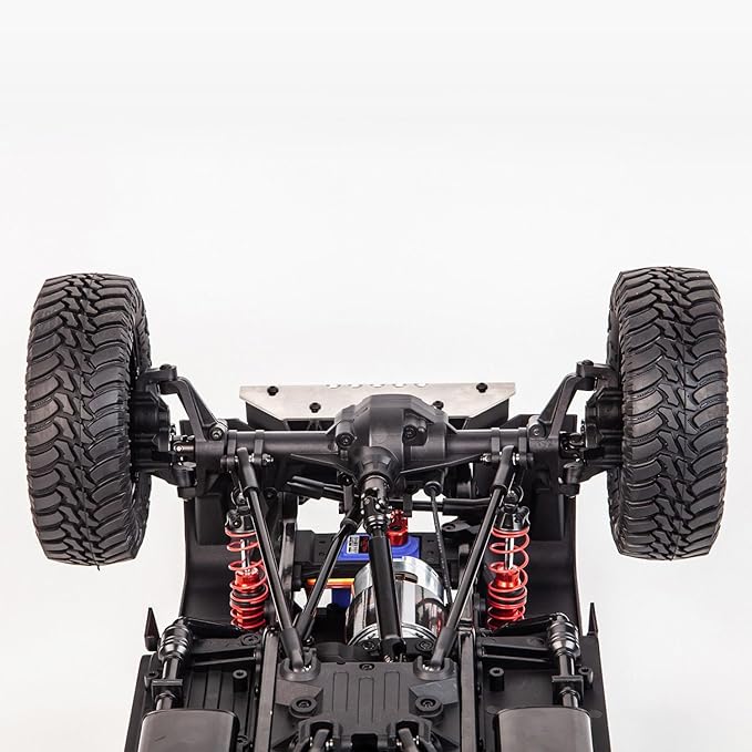 1/8 Remote Control Off Road Vehicle Portal Axle Differential Lock AWD 2Speed Gearbox 775 Brushed Motor PNP Model Crawler Car(Green)