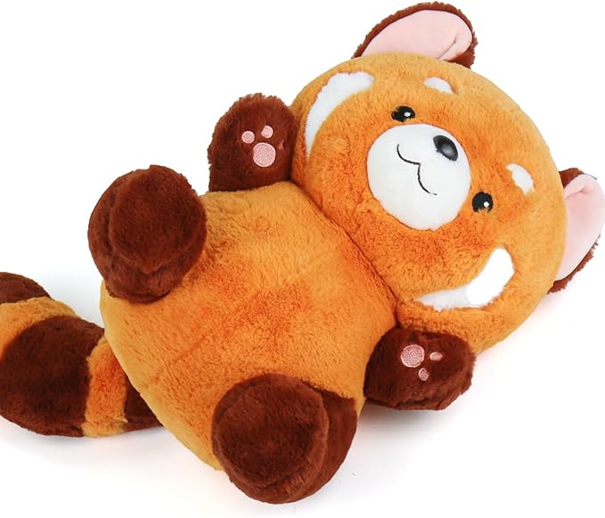 Big Red Panda Plush Toy - Red Panda Stuffed Animal Gift for Girlfriend, Kids Birthday - 13.7"