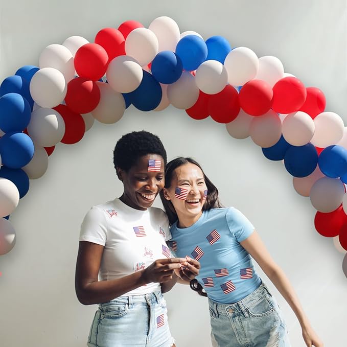 Red White and Blue Latex Balloons 100 Pack for 4th of July Decorations Independence Day Patriotic Anniversary Graduation Birthday Wedding Nautical Party Supplies