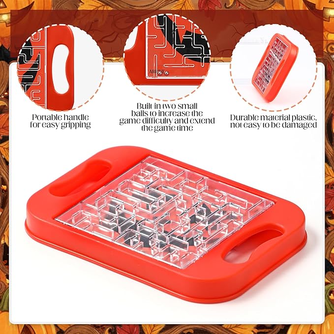 Maze Puzzle Cube Bulk Christmas Maze Game Educational Cube Handheld Brain Teaser Puzzles Party Favor Christmas Party Favor for Kid Goodies Bag Exchange Gift(Halloween)