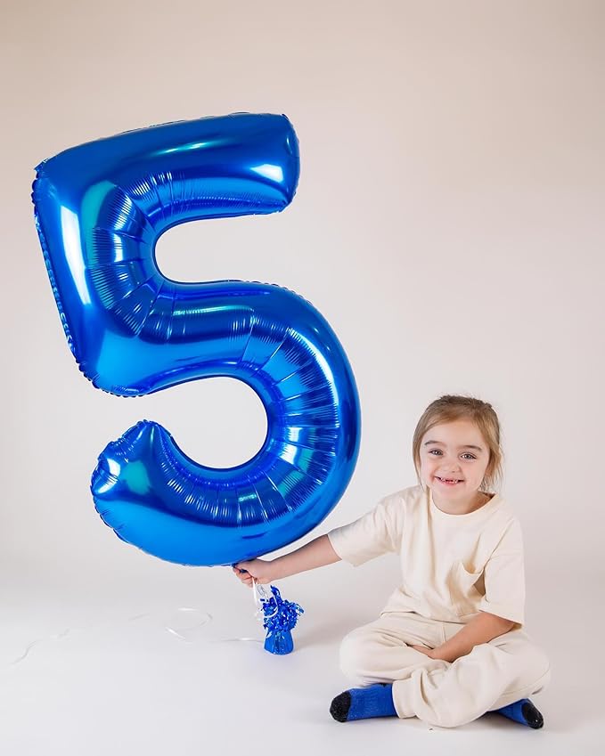 Navy Blue Number 15 Balloon 40 inch, 15 Number Balloons, 15th Navy Blue Birthday Decorations, 15 Year Old Girls Boys Blue Party Supplies