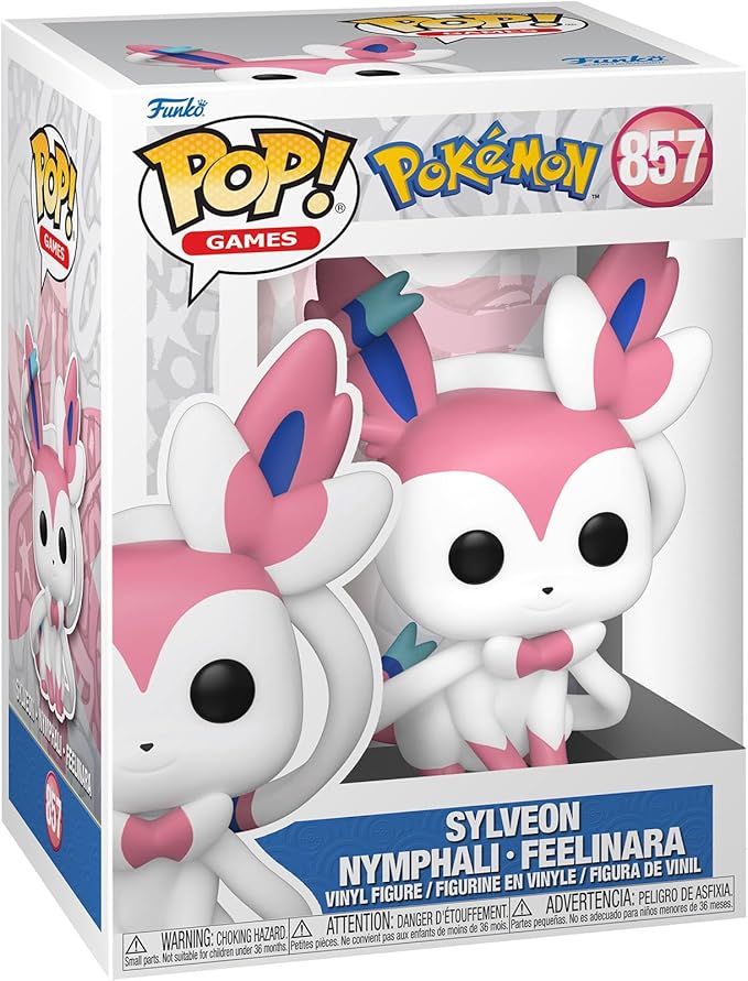 Funko Pop! Games: Pokemon - Sylveon - Nymphali - Collectible Vinyl Figure - Gift Idea - Official Products - Toys for Children and Adults - Video Games Fans