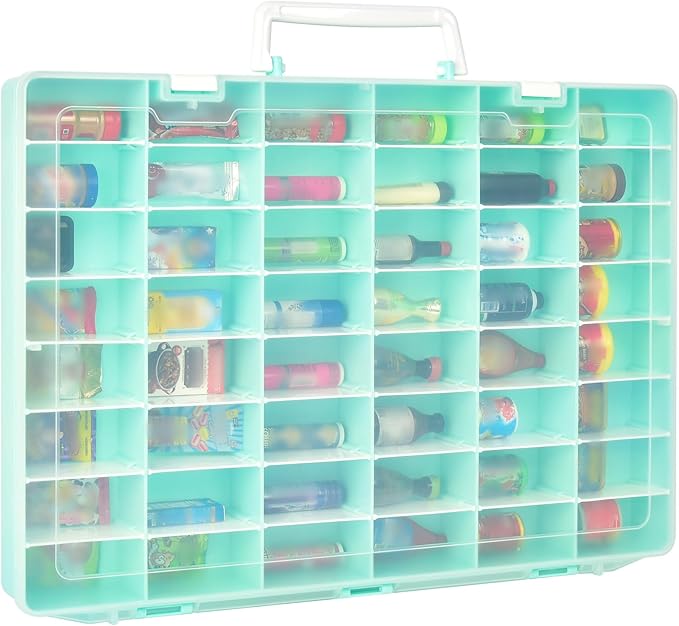 Case Compatible with 5 Surprise for Mini Brands Toys Series 1-4 Mystery Capsule Storage, for Mini Mart Collection Organizer for Collectibles(Case Only) (Green)